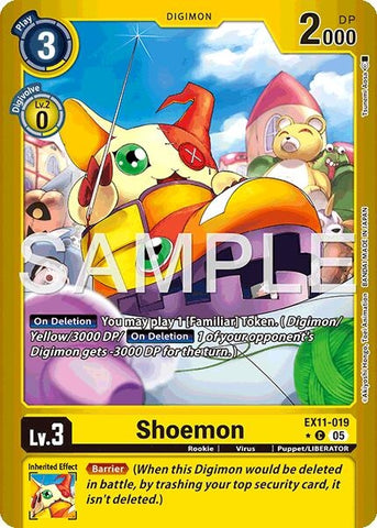Image for Shoemon (Limited Foil) (EX11-019 C) [Dawn of Liberator] - Digimon Card Game