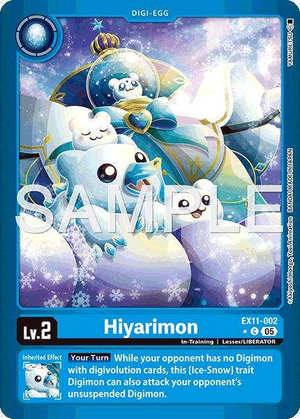 Image for Hiyarimon (Limited Foil) (EX11-002 C) [Dawn of Liberator] - Digimon Card Game