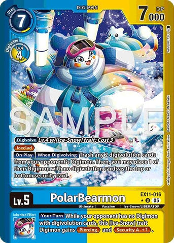 Image for PolarBearmon (Limited Foil) (EX11-016 U) [Dawn of Liberator] - Digimon Card Game