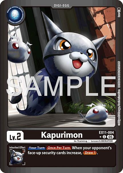 Image for Kapurimon (Limited Foil) (EX11-004 C) [Dawn of Liberator] - Digimon Card Game