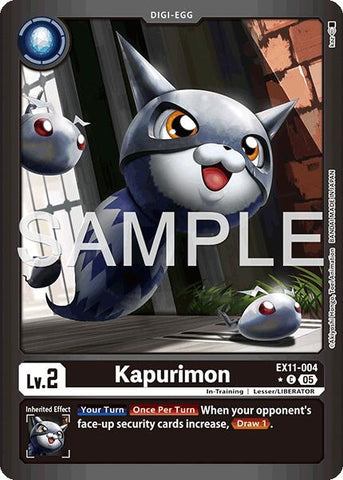 Image for Kapurimon (Limited Foil) (EX11-004 C) [Dawn of Liberator] - Digimon Card Game