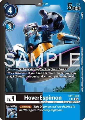 Image for HoverEspimon (Limited Foil) (EX11-039 C) [Dawn of Liberator] - Digimon Card Game