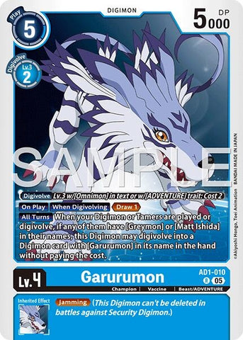 Image for Garurumon (AD1-010 R) [Advanced Booster Digimon Generation] - Digimon Card Game