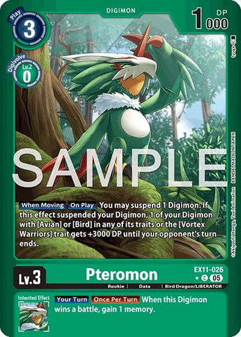 Image for Pteromon (Limited Foil) (EX11-026 C) [Dawn of Liberator] - Digimon Card Game