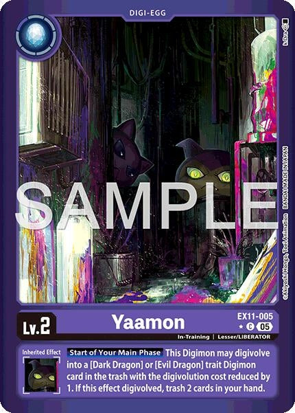 Image for Yaamon (Limited Foil) (EX11-005 C) [Dawn of Liberator] - Digimon Card Game