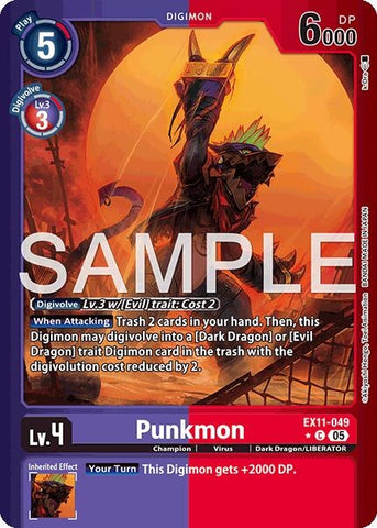 Image for Punkmon (Limited Foil) (EX11-049 C) [Dawn of Liberator] - Digimon Card Game