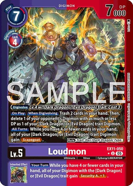 Image for Loudmon (Limited Foil) (EX11-050 U) [Dawn of Liberator] - Digimon Card Game
