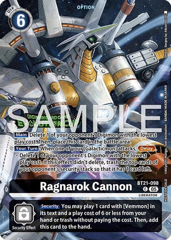 Image for Ragnarok Cannon (Evolution Cup 2026 Vol. 1 Top 4) (BT21-098 C) [World Convergence] - Digimon Card Game
