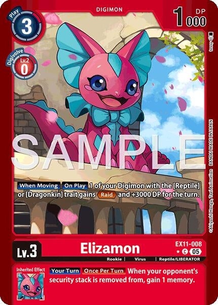 Image for Elizamon (Limited Foil) (EX11-008 C) [Dawn of Liberator] - Digimon Card Game