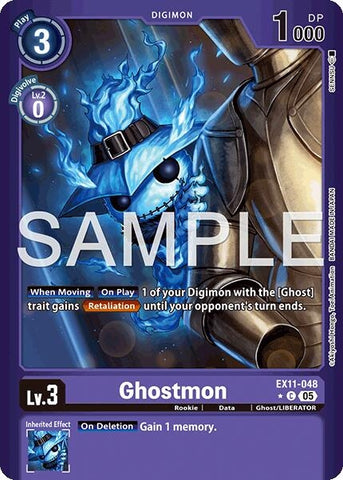 Image for Ghostmon (Limited Foil) (EX11-048 C) [Dawn of Liberator] - Digimon Card Game