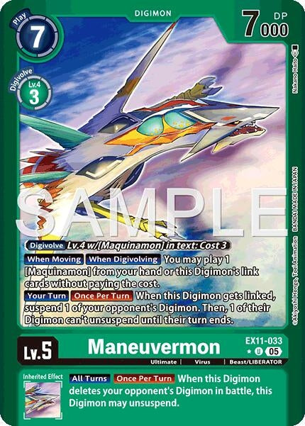 Image for Maneuvermon (Limited Foil) (EX11-033 U) [Dawn of Liberator] - Digimon Card Game