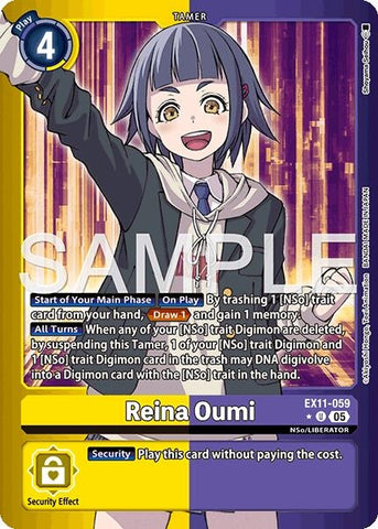 Image for Reina Oumi (Limited Foil) (EX11-059 U) [Dawn of Liberator] - Digimon Card Game