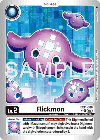 Image for Flickmon (Limited Foil) (EX11-006 C) [Dawn of Liberator] - Digimon Card Game