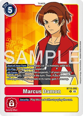 Image for Marcus Damon - BT13-095 (Reprint) (BT13-095 R) [Advanced Booster Digimon Generation] - Digimon Card Game