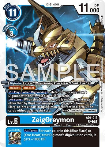 ZeigGreymon (AD1-013 R) [Advanced Booster Digimon Generation]