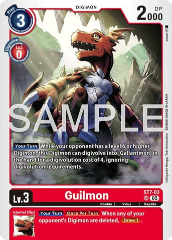 Image for Guilmon - ST7-03 (Reprint) (ST7-03 SR) [Advanced Booster Digimon Generation] - Digimon Card Game