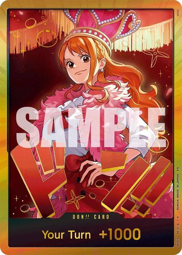 Image for DON!! Card (Nami) (Gold) [Extra Booster: One Piece Heroines Edition] - One Piece Card Game