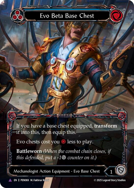 Image for Evo Beta Base Chest (Blue) (Marvel) (PEN069) [Compendium of Rathe] - Flesh and Blood TCG
