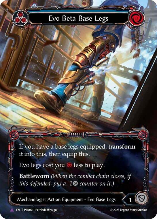 Image for Evo Beta Base Legs (Blue) (Marvel) (PEN071) [Compendium of Rathe] - Flesh and Blood TCG