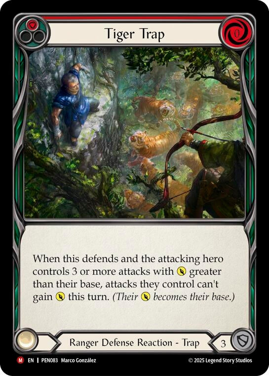 Image for Tiger Trap (Red) (PEN083) [Compendium of Rathe] - Flesh and Blood TCG