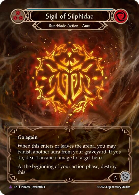 Image for Sigil Of Silphidae (Blue) (Marvel) (PEN099) [Compendium of Rathe] - Flesh and Blood TCG