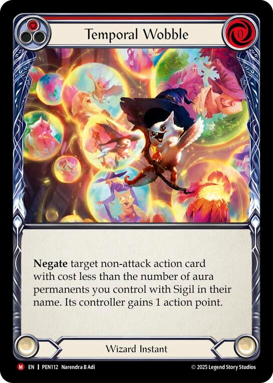 Image for Temporal Wobble (Red) (PEN112) [Compendium of Rathe] - Flesh and Blood TCG