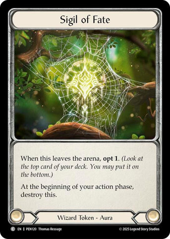 Image for Sigil Of Fate (PEN120) [Compendium of Rathe] - Flesh and Blood TCG