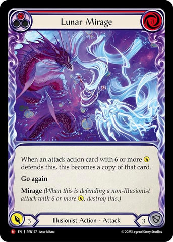 Image for Lunar Mirage (Red) (PEN127) [Compendium of Rathe] - Flesh and Blood TCG