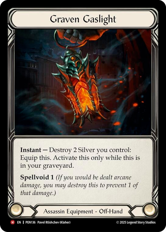 Image for Graven Gaslight (PEN136) [Compendium of Rathe] - Flesh and Blood TCG