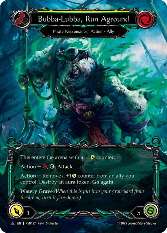 Image for Bubba Lubba Run Aground (Yellow) (Marvel) (PEN157) [Compendium of Rathe] - Flesh and Blood TCG