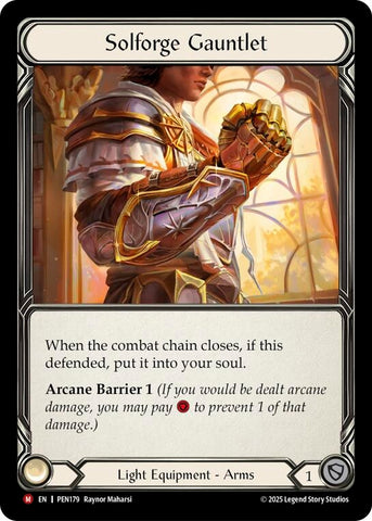 Image for Solforge Gauntlet (PEN179) [Compendium of Rathe] - Flesh and Blood TCG