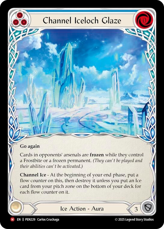 Image for Channel Iceloch Glaze (Blue) (PEN229) [Compendium of Rathe] - Flesh and Blood TCG