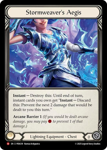 Image for Stormweavers Aegis (PEN239) [Compendium of Rathe] - Flesh and Blood TCG