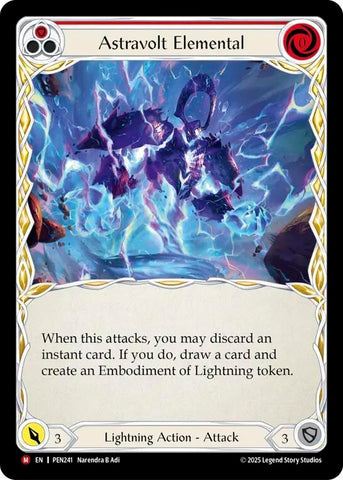 Image for Astravolt Elemental (Red) (PEN241) [Compendium of Rathe] - Flesh and Blood TCG