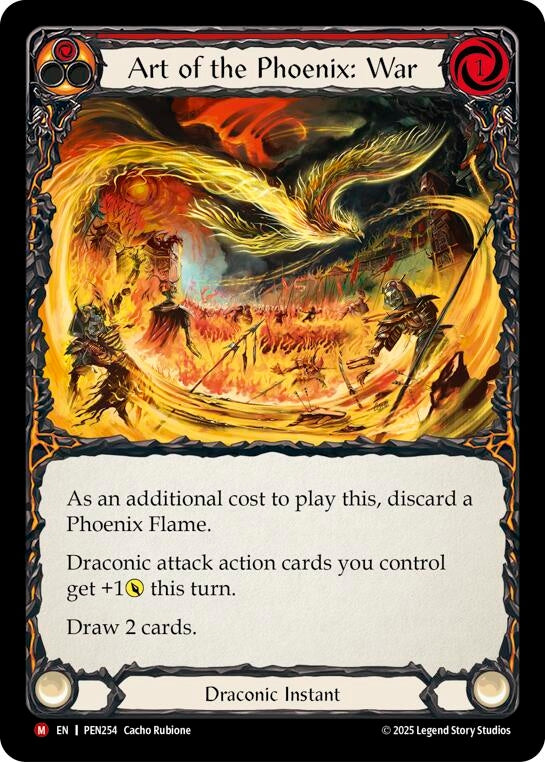 Image for Art Of The Phoenix War (Red) (PEN254) [Compendium of Rathe] - Flesh and Blood TCG