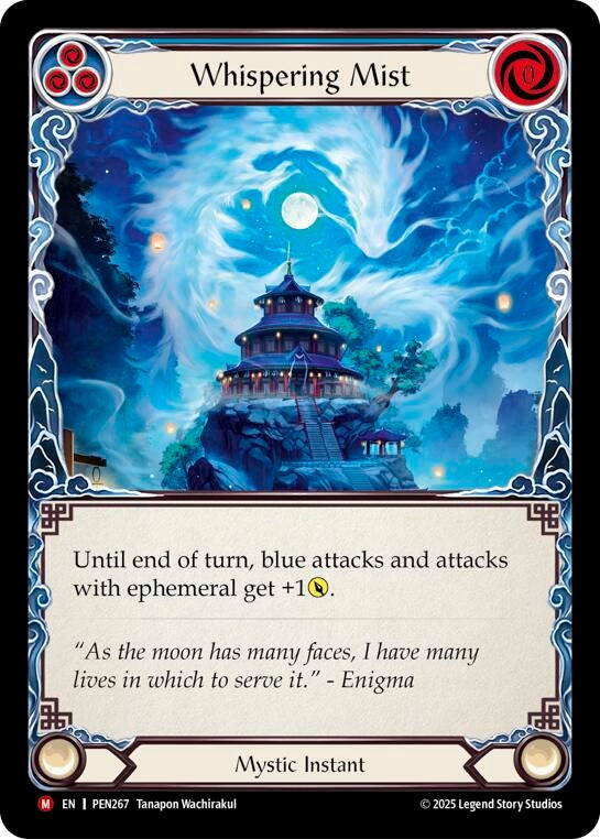 Image for Whispering Mist (Blue) (PEN267) [Compendium of Rathe] - Flesh and Blood TCG