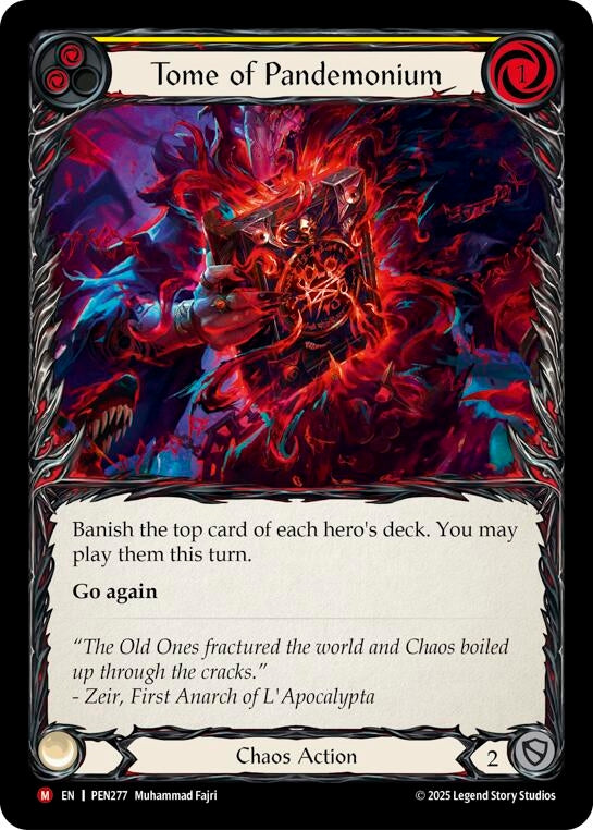 Image for Tome Of Pandemonium (Yellow) (PEN277) [Compendium of Rathe] - Flesh and Blood TCG