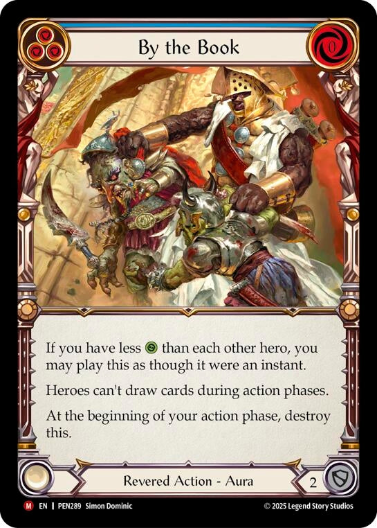 Image for By The Book (Blue) (PEN289) [Compendium of Rathe] - Flesh and Blood TCG