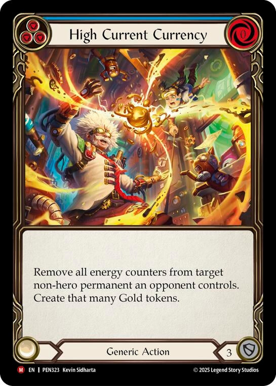 Image for High Current Currency (Blue) (PEN323) [Compendium of Rathe] - Flesh and Blood TCG