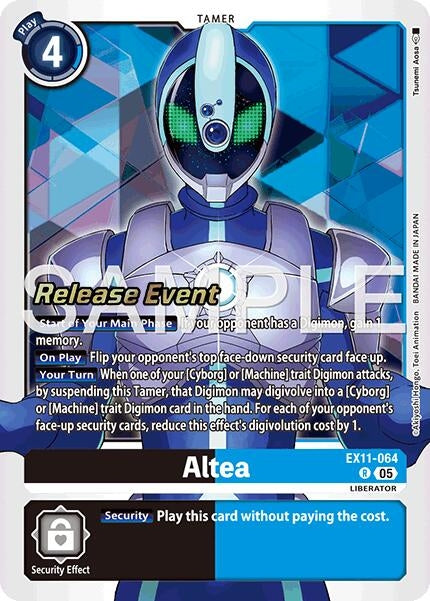 Image for Altea (EX11-064 R) [Dawn of Liberator Release Event Cards] - Digimon Card Game