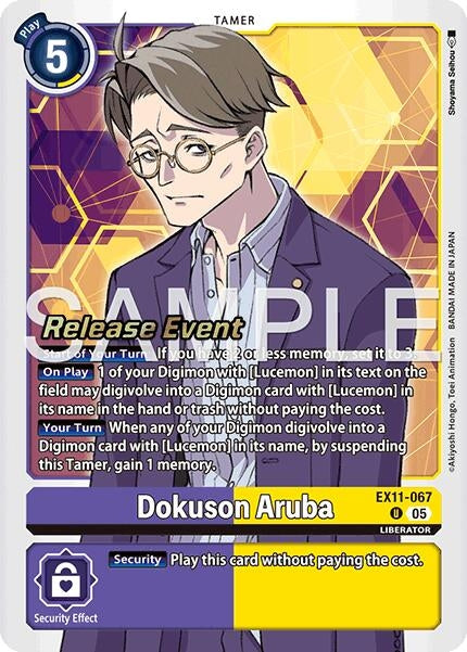 Image for Dokuson Aruba (EX11-067 U) [Dawn of Liberator Release Event Cards] - Digimon Card Game