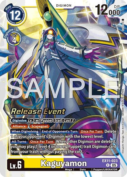 Image for Kaguyamon (EX11-023 R) [Dawn of Liberator Release Event Cards] - Digimon Card Game