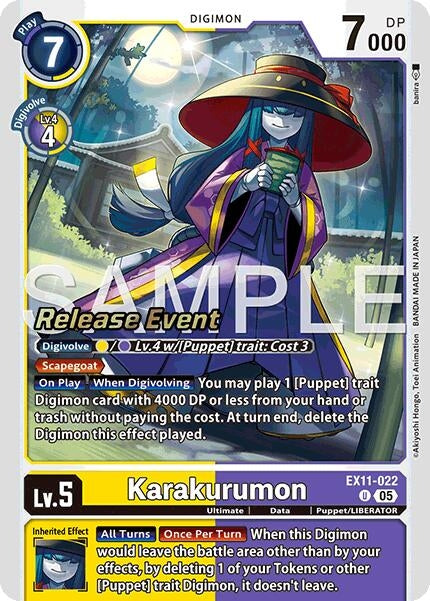 Image for Karakurumon (EX11-022 U) [Dawn of Liberator Release Event Cards] - Digimon Card Game