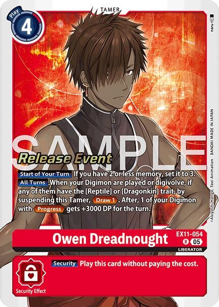 Image for Owen Dreadnought (EX11-054 R) [Dawn of Liberator Release Event Cards] - Digimon Card Game