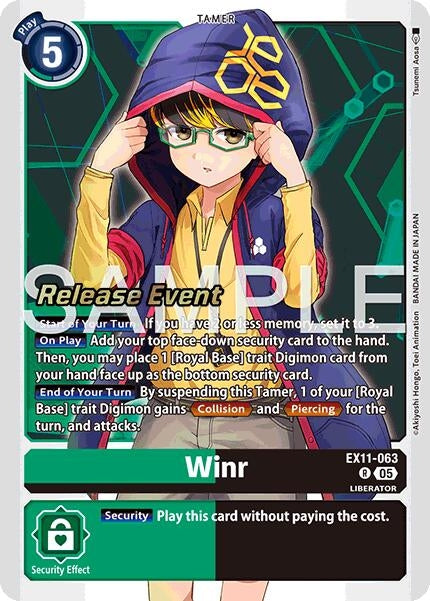 Image for Winr (EX11-063 R) [Dawn of Liberator Release Event Cards] - Digimon Card Game