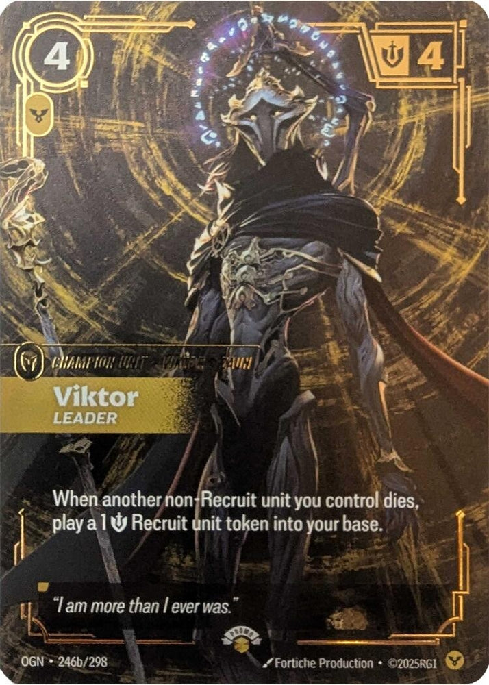 Image for Viktor - Leader (246a/298) [Riftbound Promotional Cards] - Riftbound: League of Legends Trading Card Game