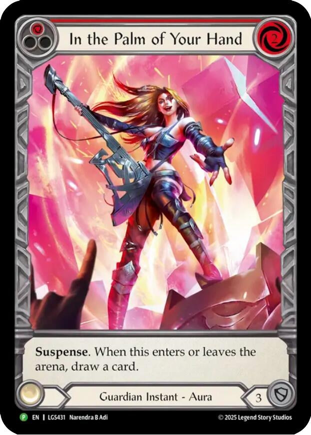 Image for In the Palm of Your Hand - LGS431 (LGS431) [Flesh and Blood: Promo Cards] - Flesh and Blood TCG