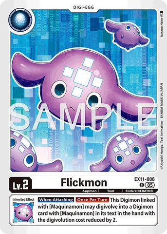 Image for Flickmon (EX11-006 C) [Dawn of Liberator] - Digimon Card Game