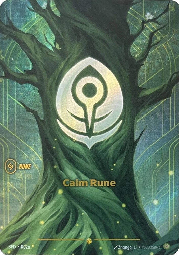 Image for Calm Rune (Alternate Art) (R02a) [Spiritforged] - Riftbound: League of Legends Trading Card Game
