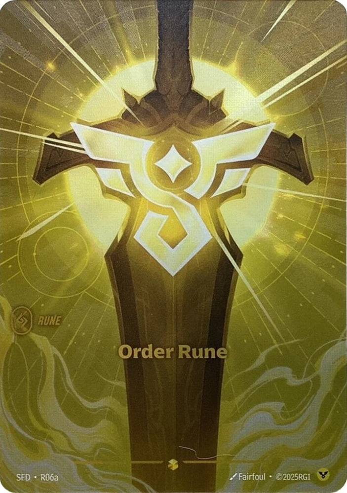 Image for Order Rune (Alternate Art) (R06a) [Spiritforged] - Riftbound: League of Legends Trading Card Game